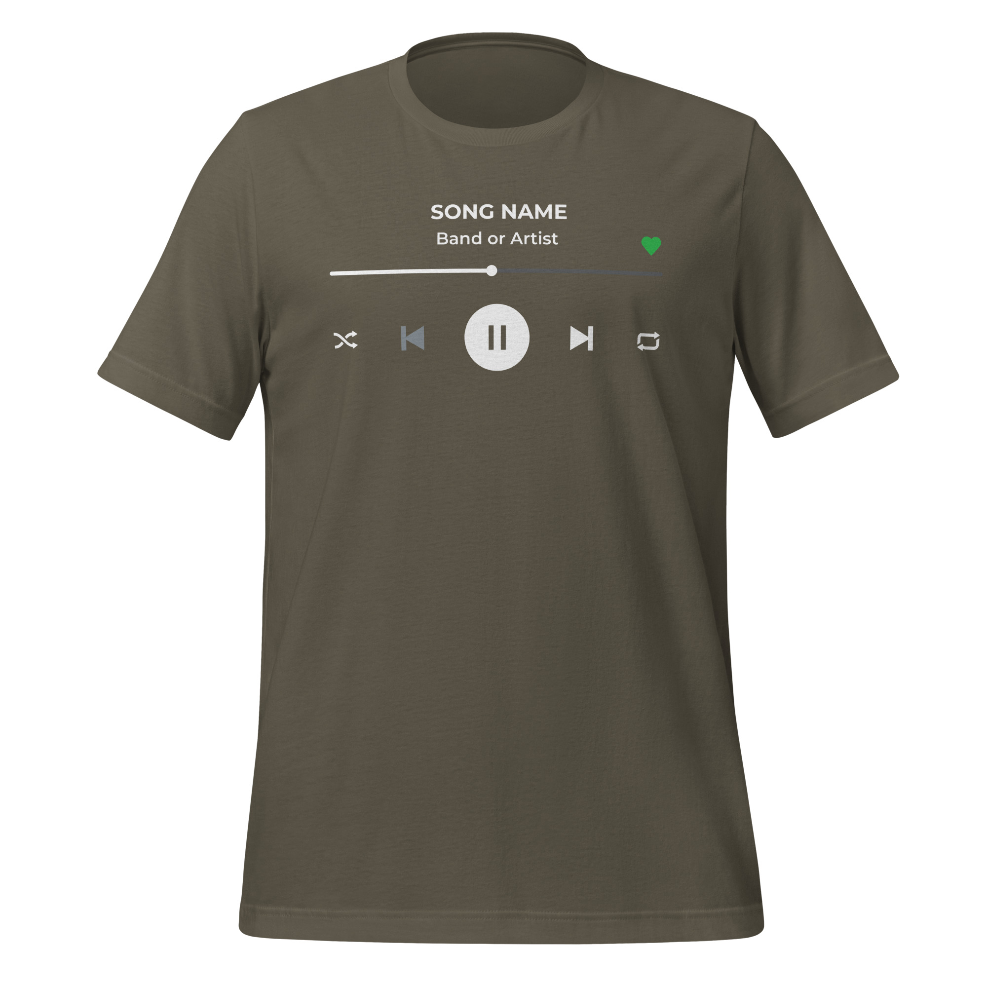 Custom Music Player T-Shirt - Add Your Own Text - Image 9