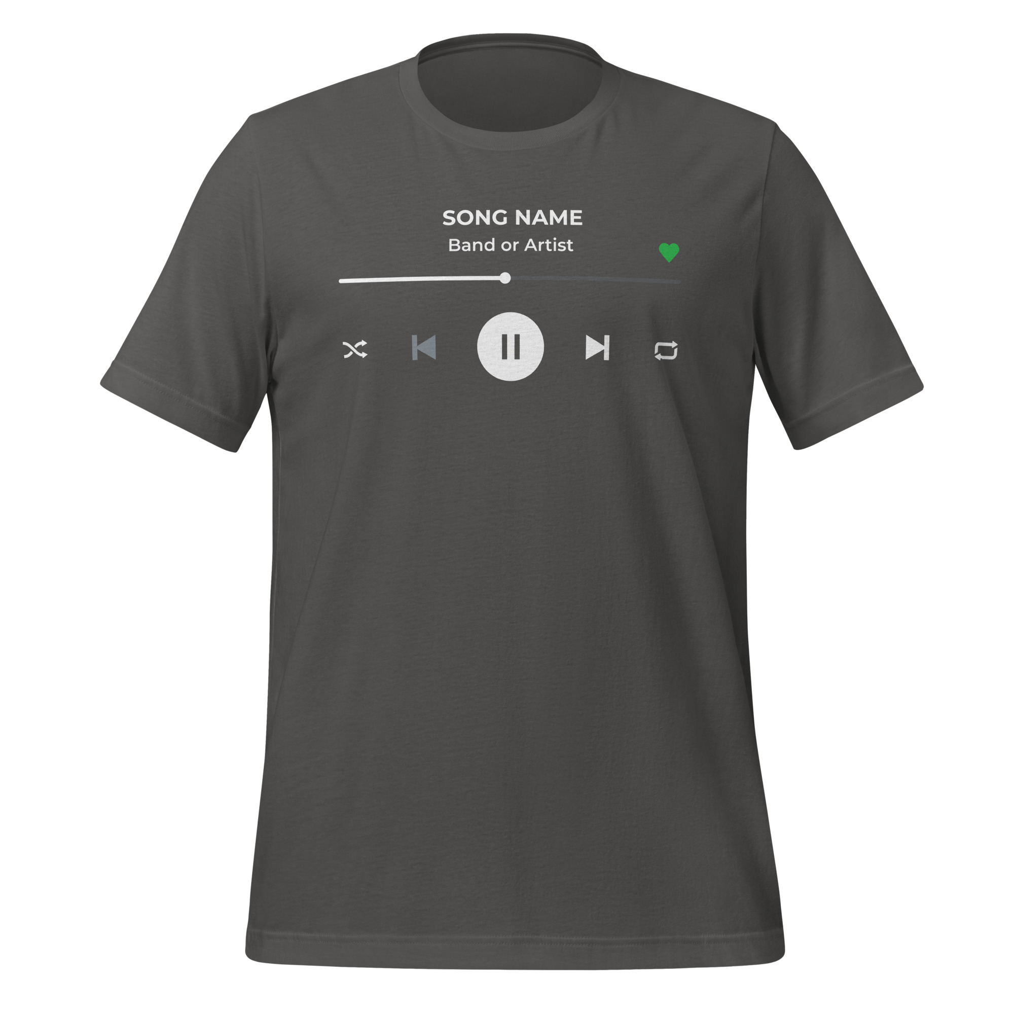 Custom Music Player T-Shirt - Add Your Own Text - Image 8