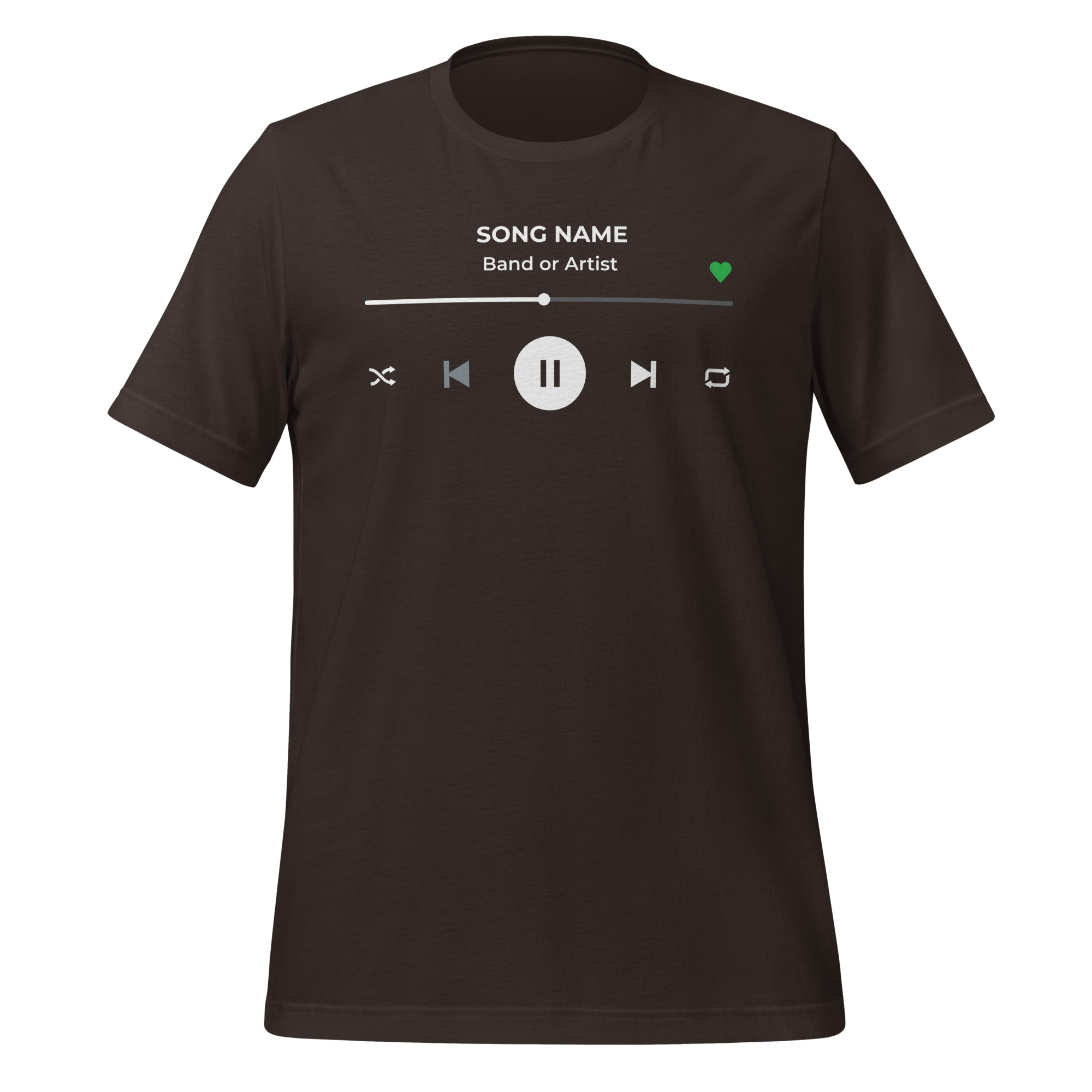 Custom Music Player T-Shirt - Add Your Own Text - Image 4