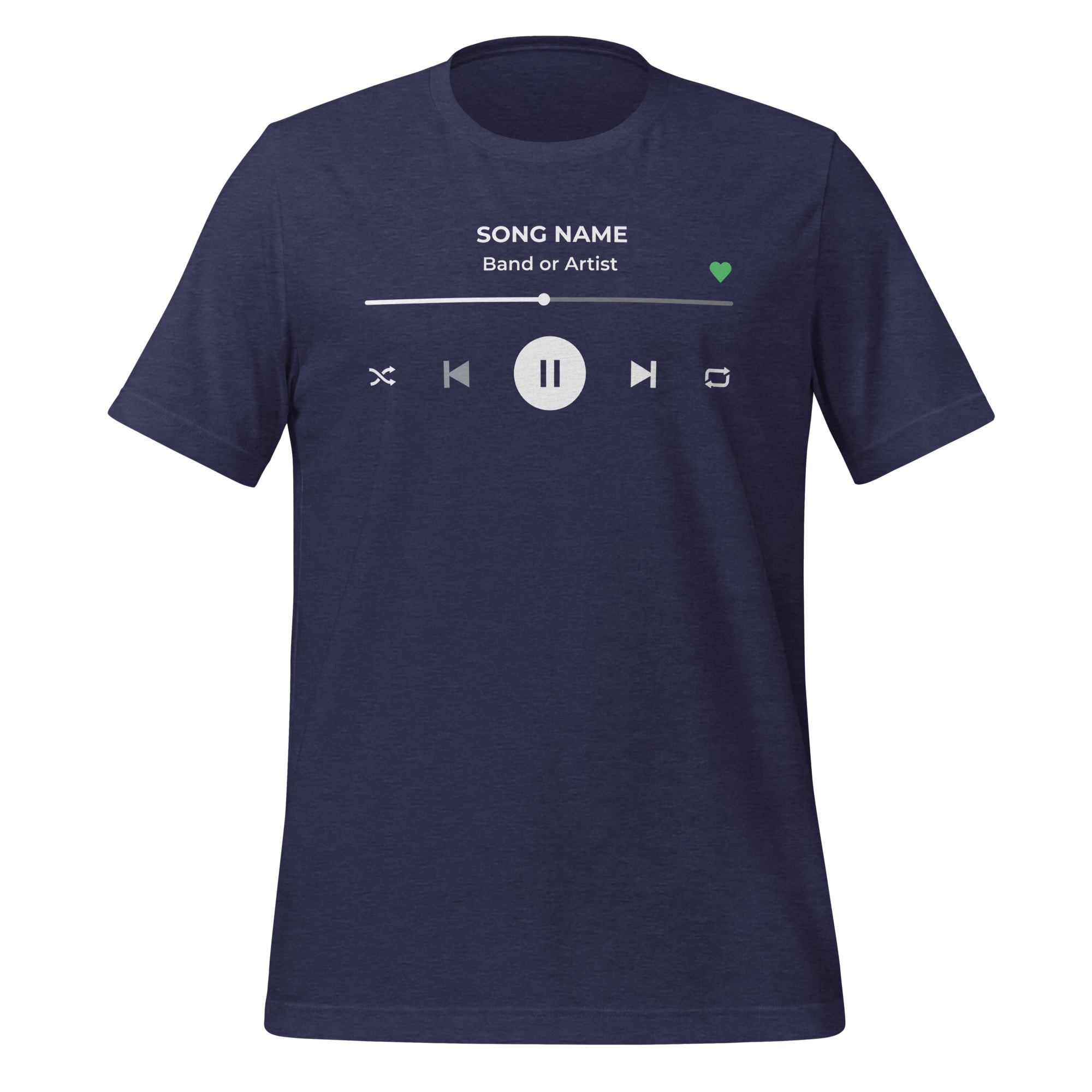 Custom Music Player T-Shirt - Add Your Own Text - Image 5