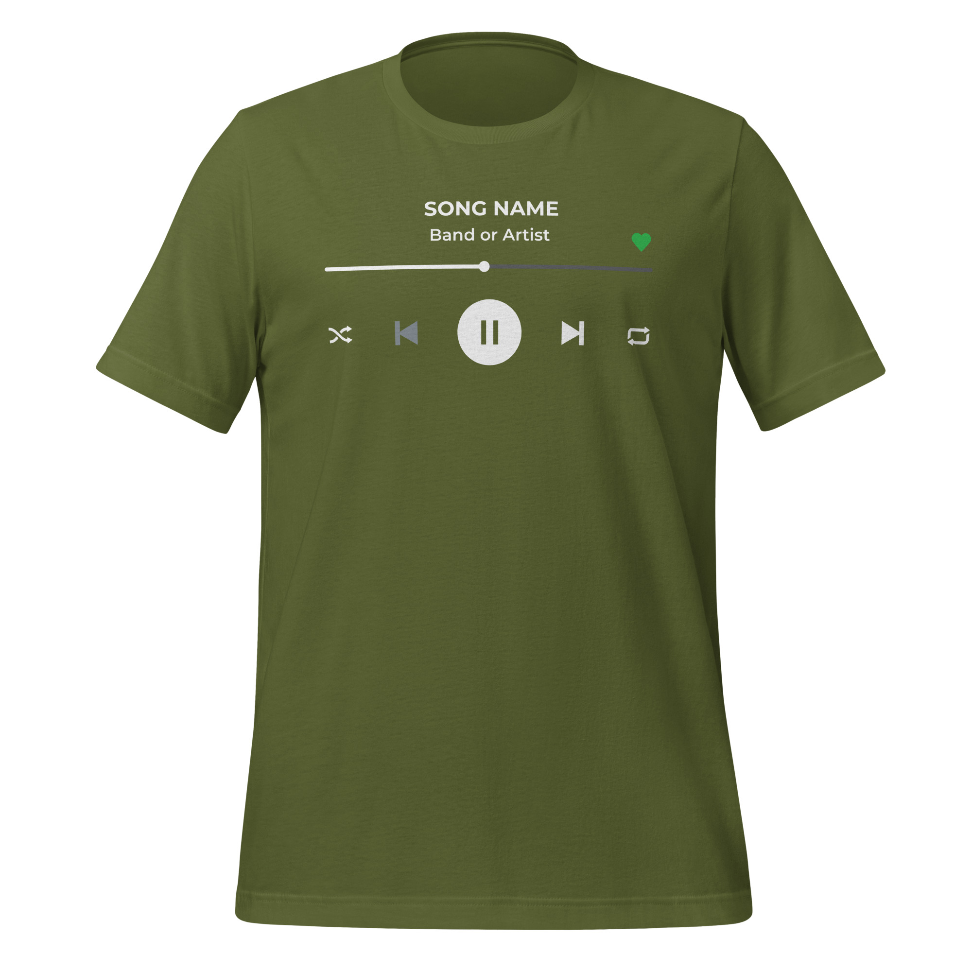 Custom Music Player T-Shirt - Add Your Own Text - Image 10