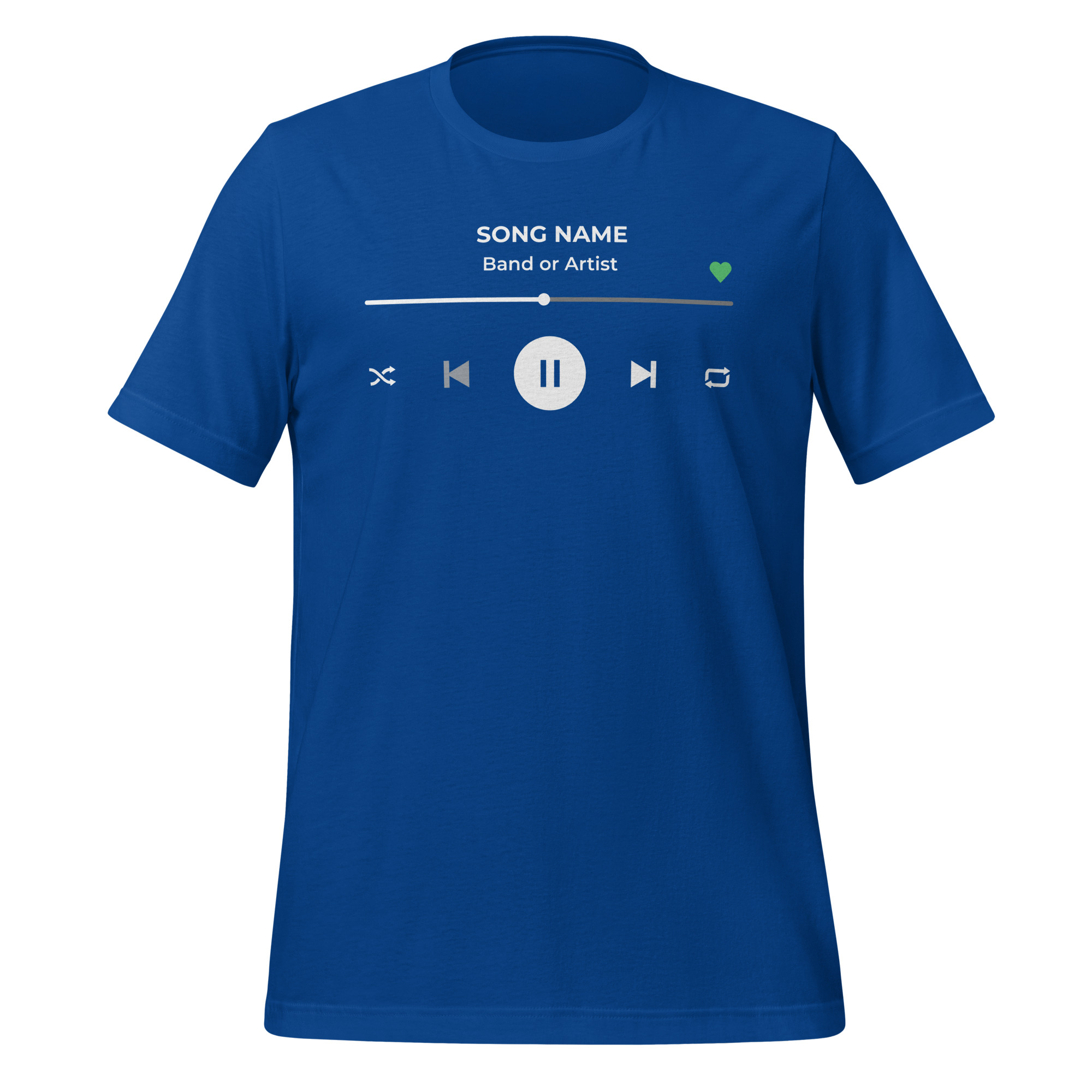 Custom Music Player T-Shirt - Add Your Own Text - Image 7